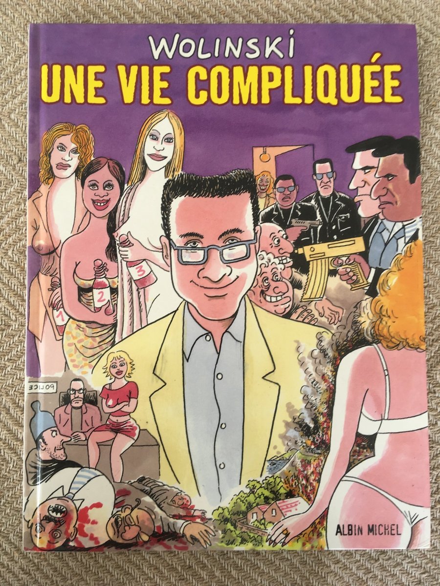 Y3 BD - UNE VIE COMPLIQUÉE - WOLINSKI - ALBIN MICHEL - EDITION ORIGINALE EO