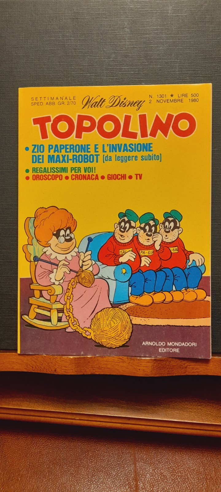 TOPOLINO LIBRETTO 1301 del 2-11-1980 - EDICOLA