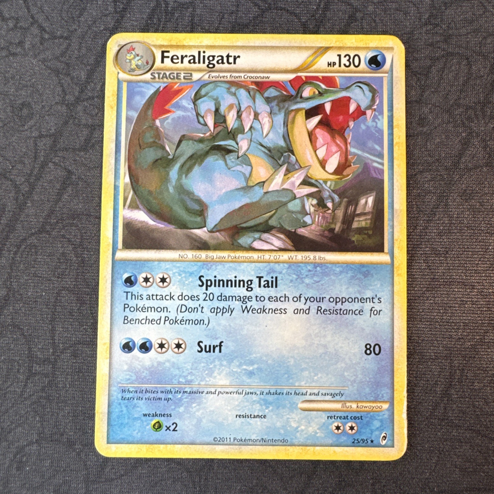 Feraligatr 25/95 Richiamo delle Leggende Pokemon Raro