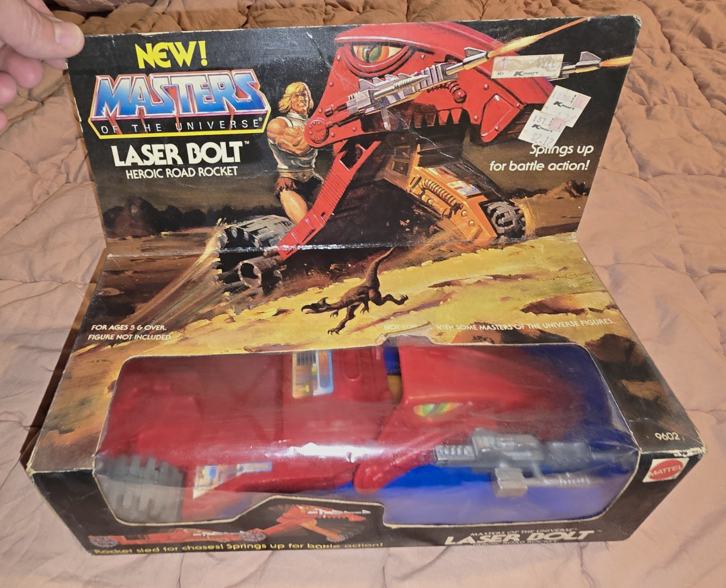 Mattel Masters of the Universe Laser Bolt Heroic RoadRocket Veicolo 1985 Sigillato!