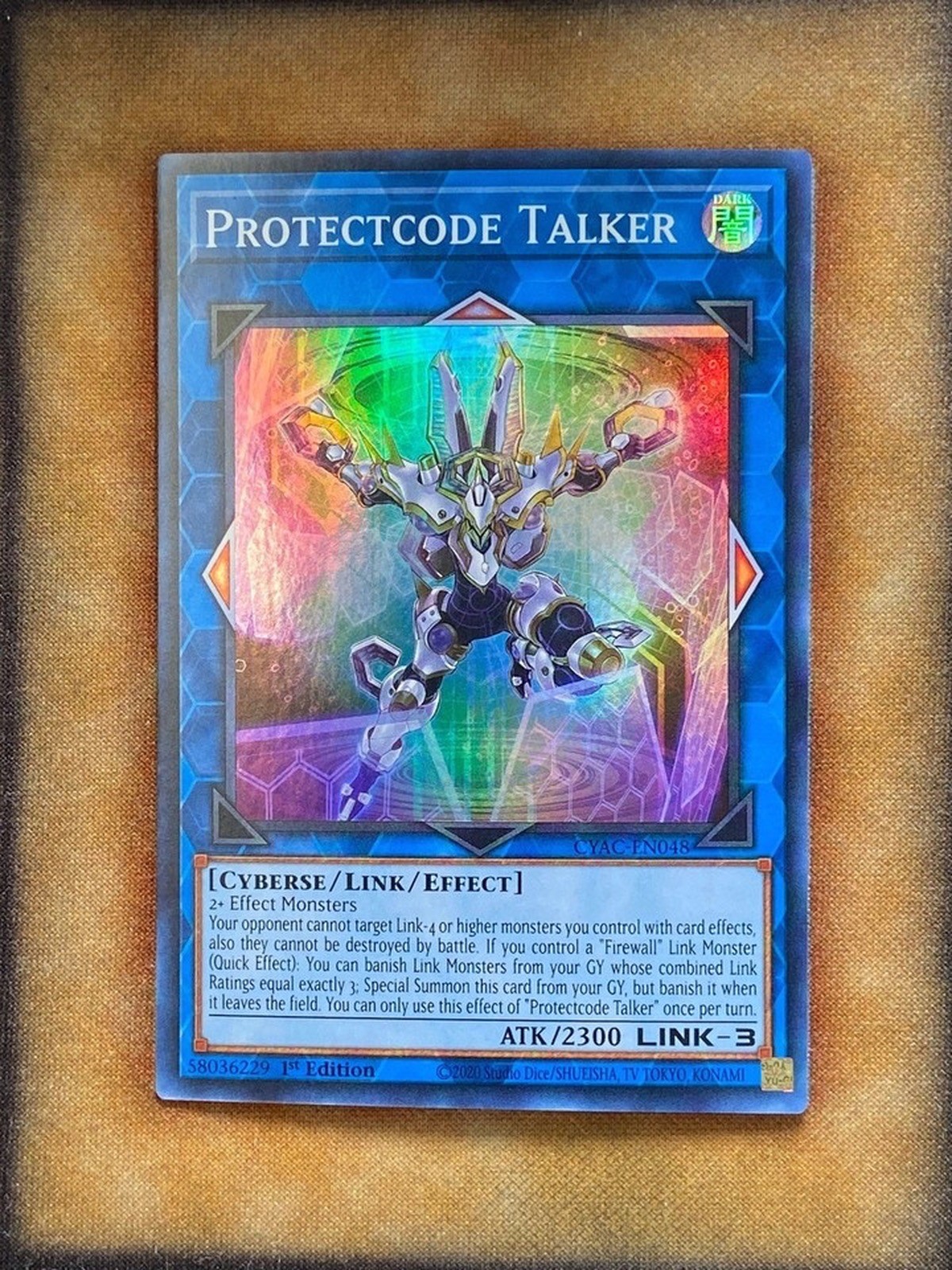 Yugioh Protectcode Talker CYAC-EN048 Super Rara 1° Edizione NM