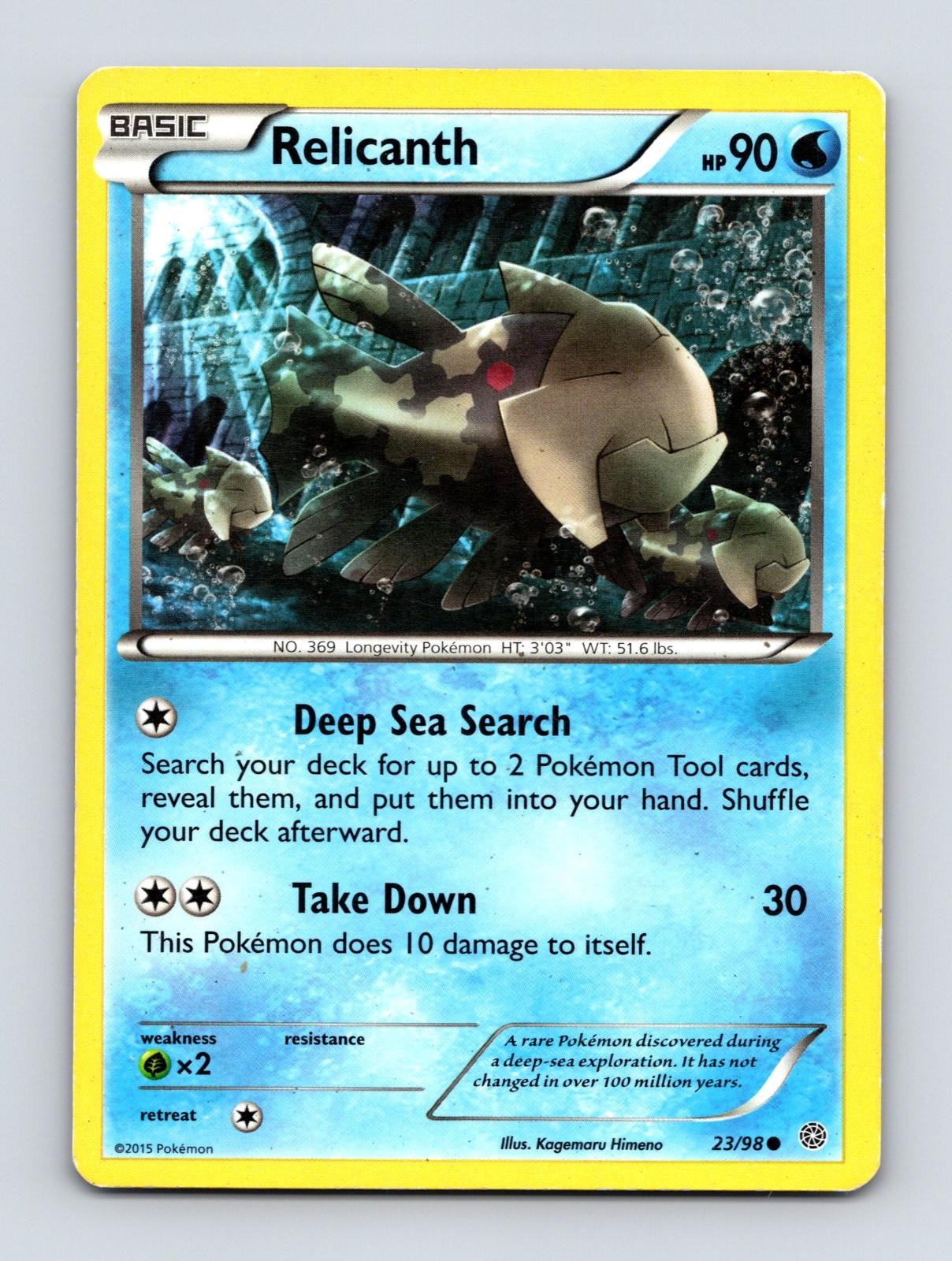 RELICANTH 23/98 COMMON ANCIENT ORIGINS POKEMON MP
