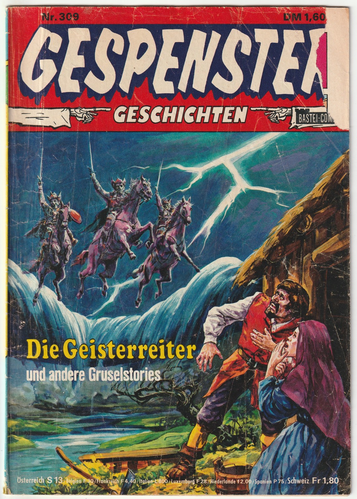 ✪ STORIE DI FANTASMI #309 I cavalieri fantasma, Bastione 1978 COMICHEFT Z3