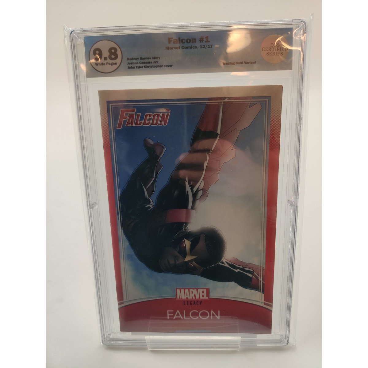 Falcon #1 Marvel Legacy EGS 9.8 Trading Card Variante John Tyler Christopher 2017