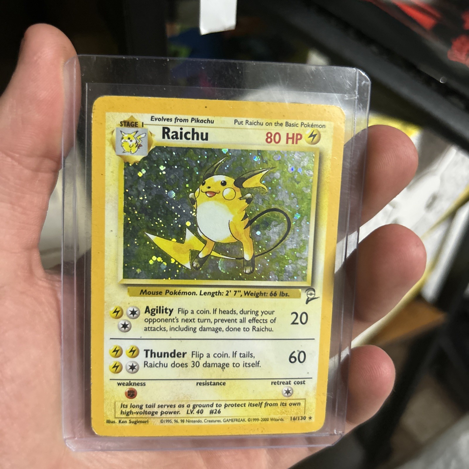 Raichu 016/130 Base Set 2 Holo