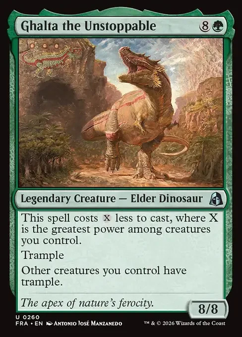 Ghalta the Unstoppable x1 1x FOIL Reality Fracture FRA NM MTG