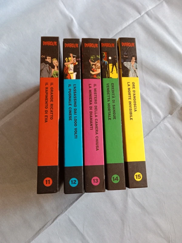 Diabolik 5 pezzi dal 11 al 15 - Le Origini del Mito