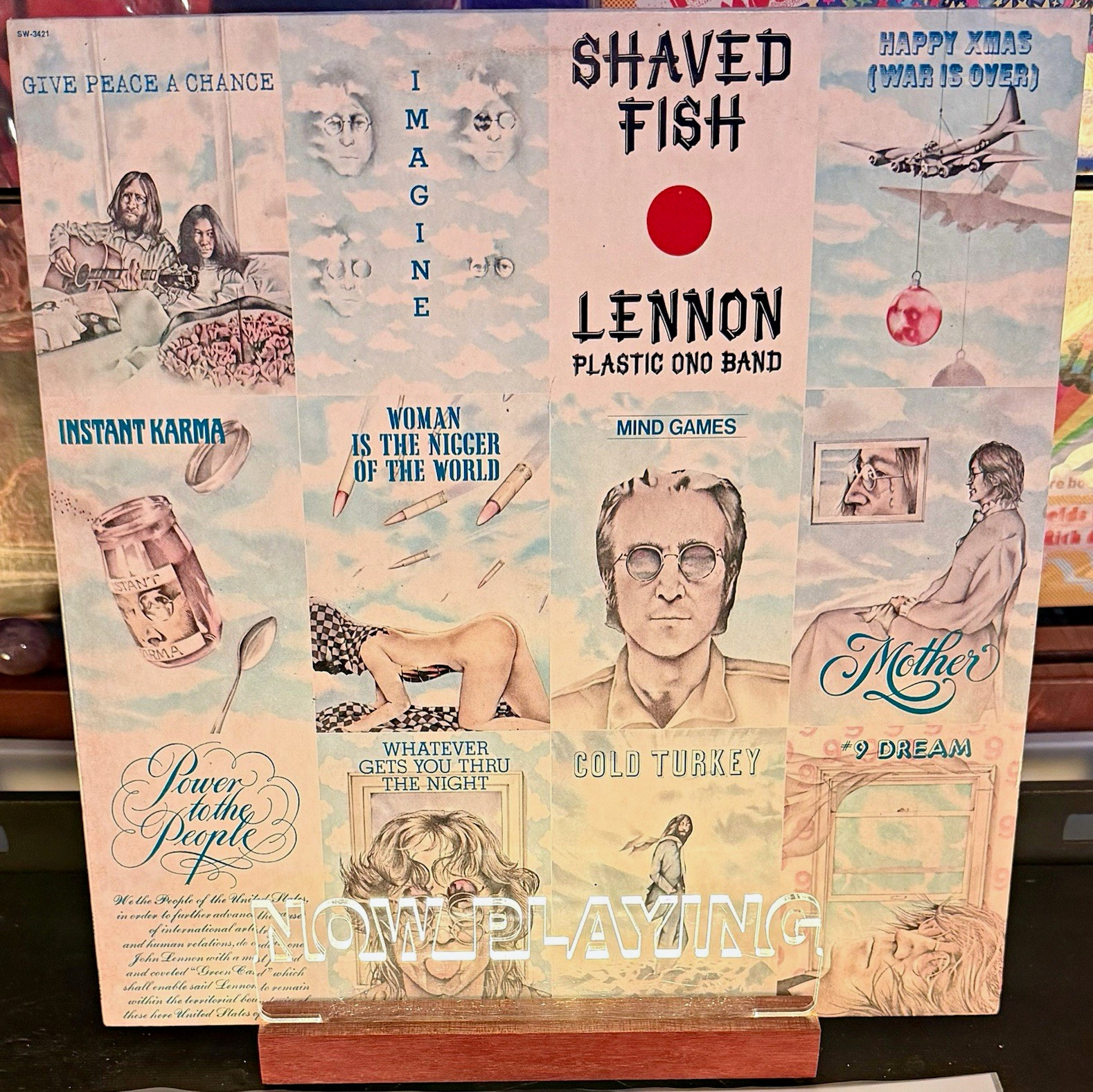 John Lennon/Plastic Ono Band Shaved Fish LP Capitol SW-3421 1975 12" 33RPM