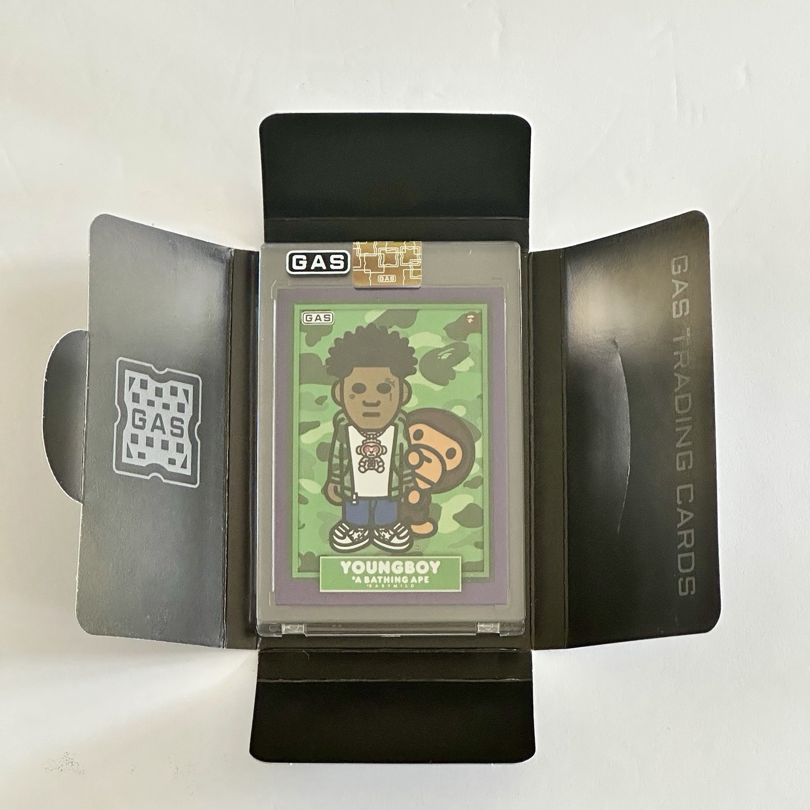 NBA Youngboy BAPE GAS Trading Card PURPLE Number 73/100 B-YB Rap SLIME CRY Milo
