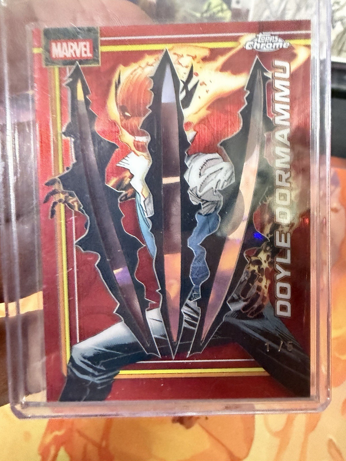 DOYLE DORMAMMU 2026 TOPPS CHROME MARVEL COMICS #113 VARIANTE ARTIGLIATA 1/5 ALFA
