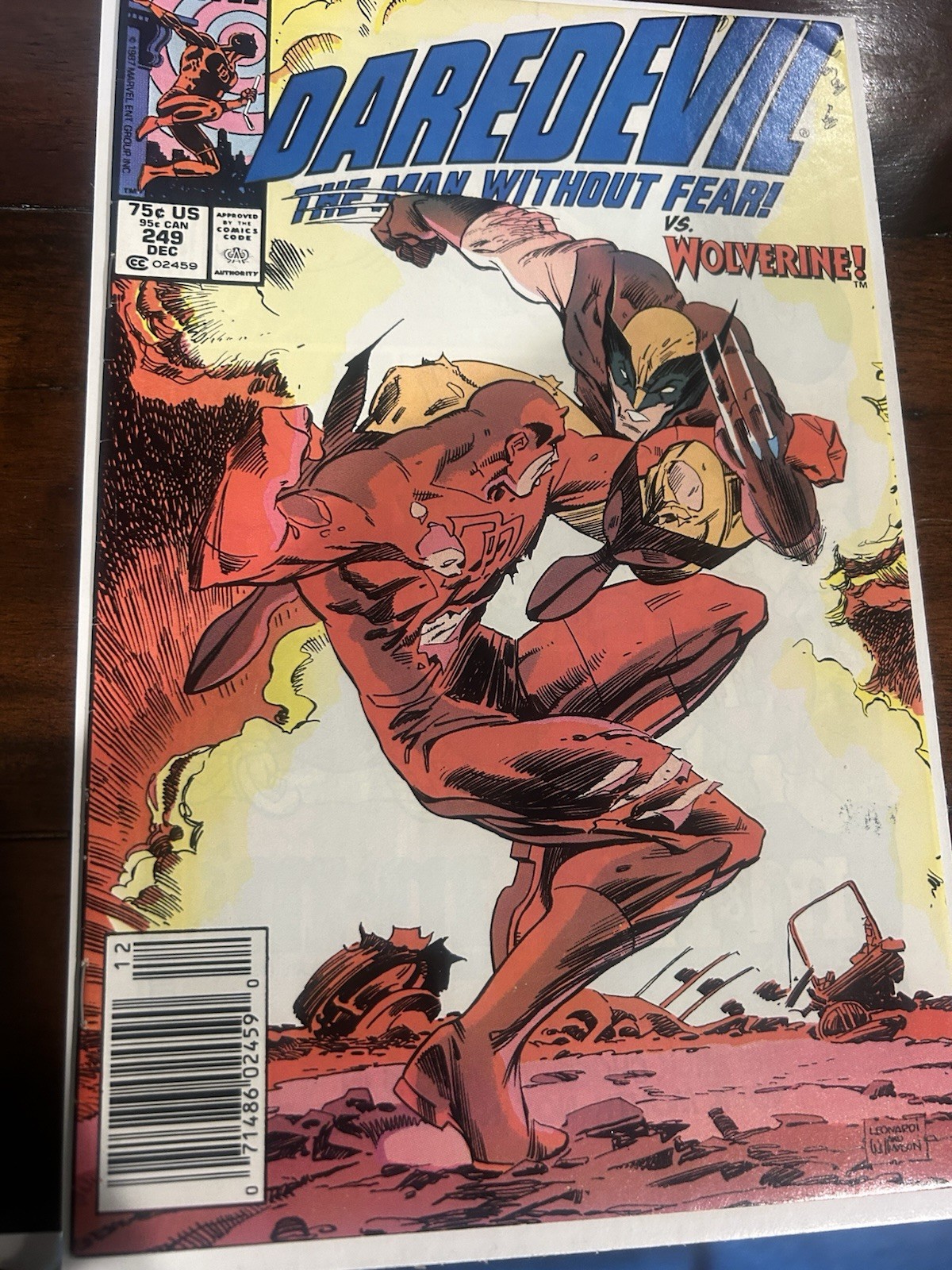 Daredevil #249 (1987) Edicola Marvel - Wolverine - 1° App Bushwacker VG/FN