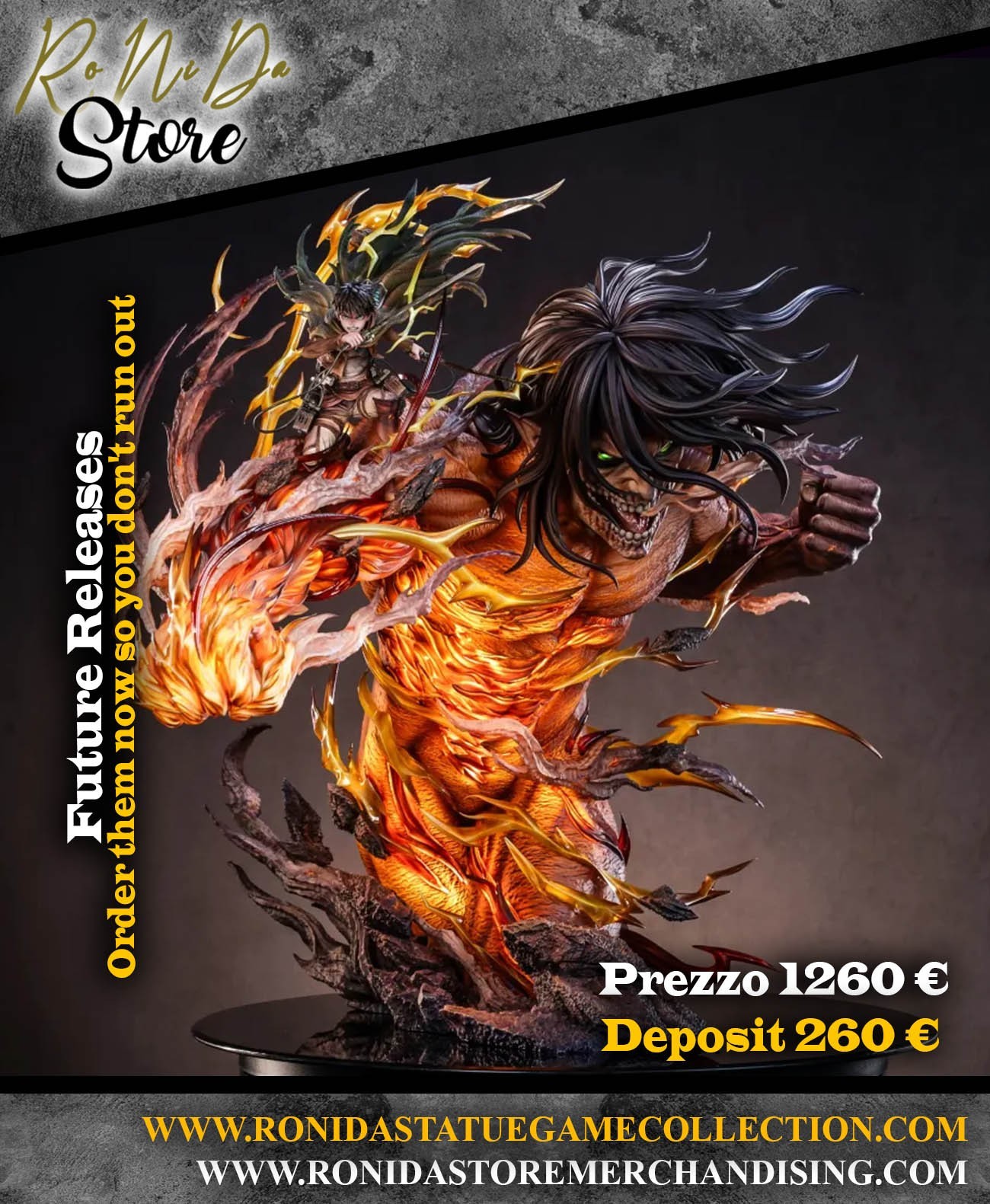 Asia PREORDER - Hertz Studio - Erem Attack on Titan - Resin Statue 1:6