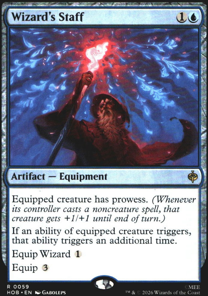 Wizard's Staff 59 Lo Hobbit R quasi nuovo Magic: The Gathering
