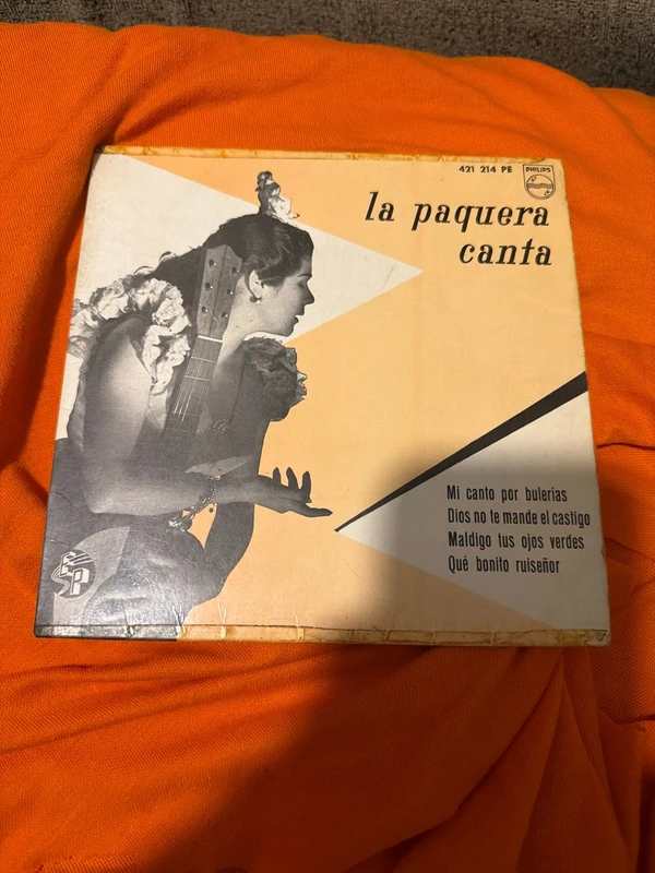 Disco vinilo paquera de jerez 7 pulgadas