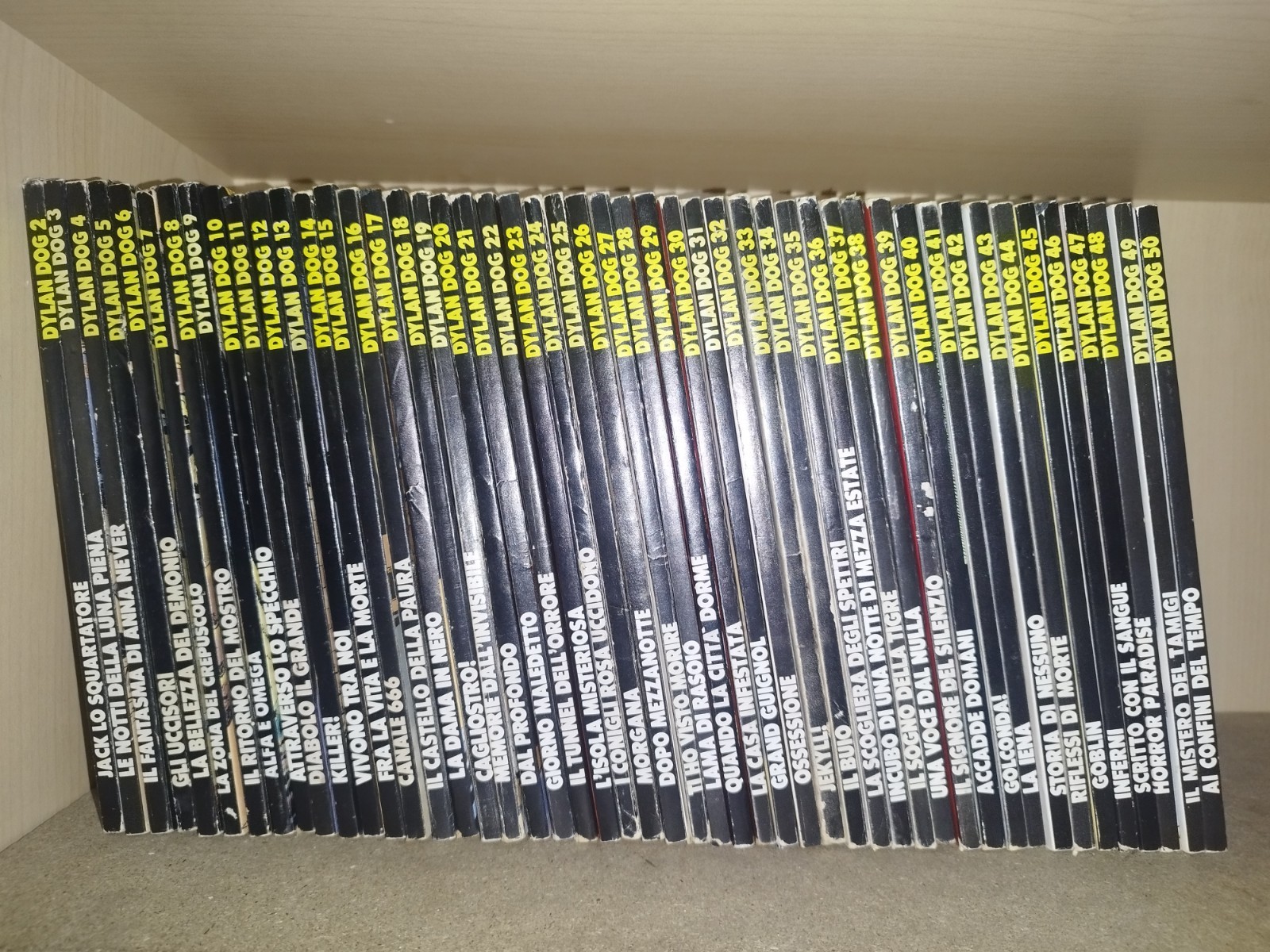 DYLAN DOG RISTAMPA / SECONDA RISTAMPA SEQUENZA COMPLETA DA 2 A 50 BONELLI EDIT