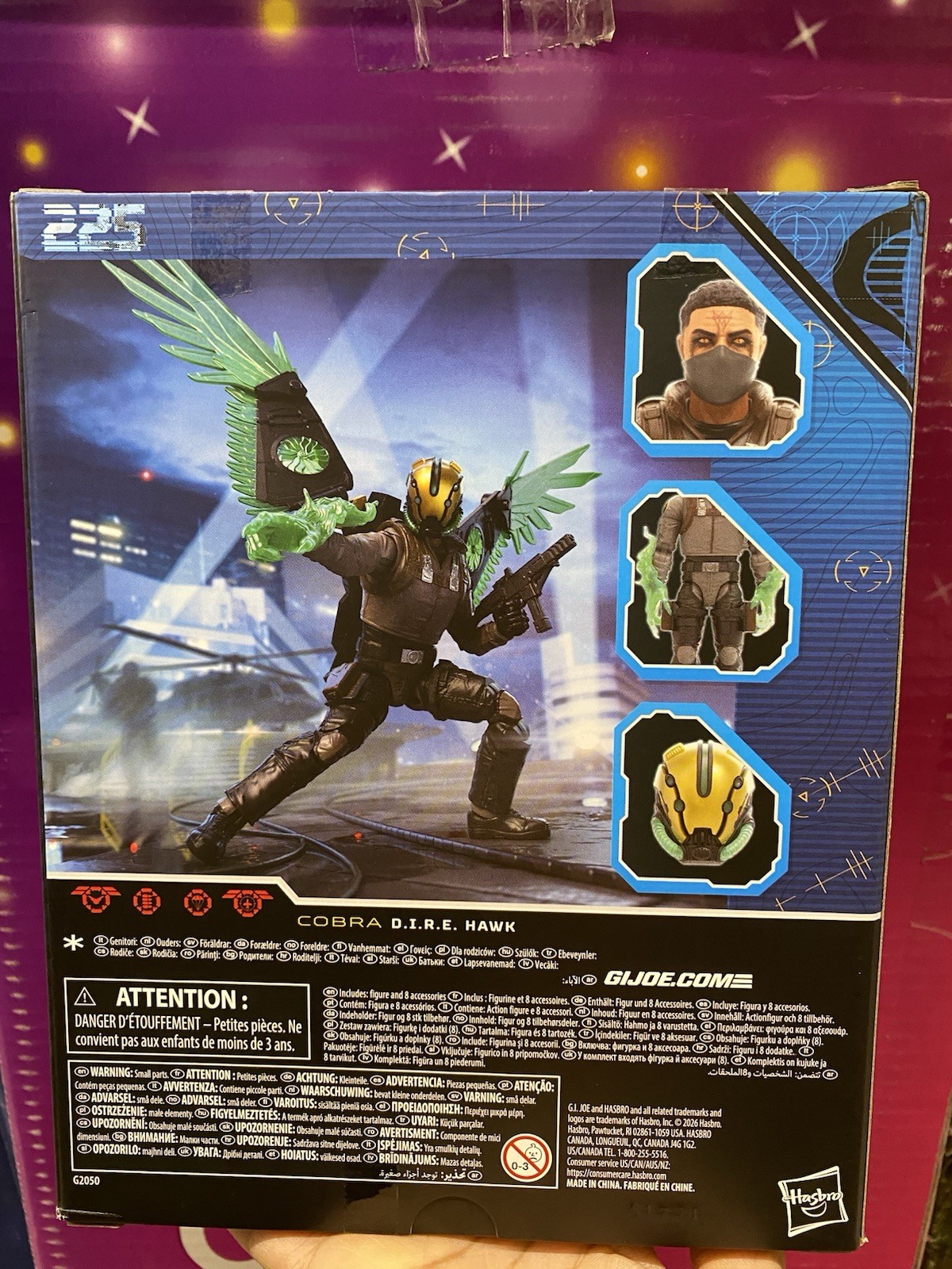 HASBRO G.I. Joe Classified Cobra D.I.R.E. Hawk Walmart Classificato 225 Spedizione Rapida