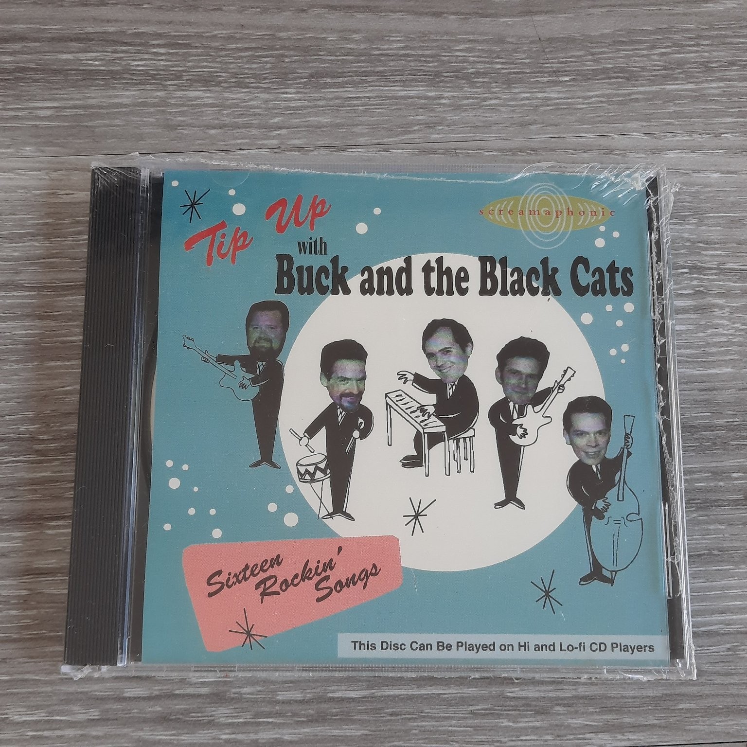 Buck and the Black Cats – Tip Up CD 1996 Sixteen Rockin' Songs Rockabilly BMEX