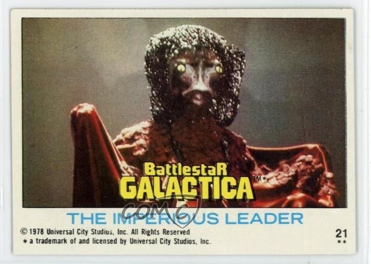 1978 Topps Battlestar Galactica Il leader imperioso #21 0a2