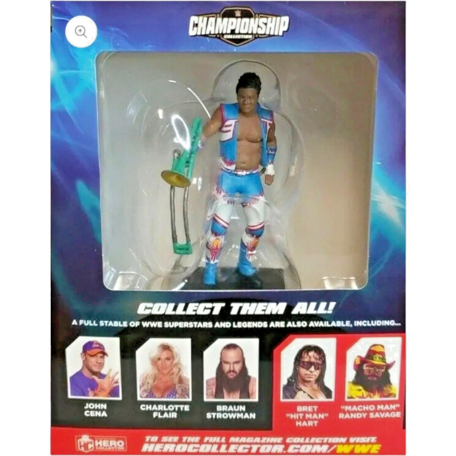 WWE Superstar Xavier Woods Eaglemoss Championship Collection Numero 19