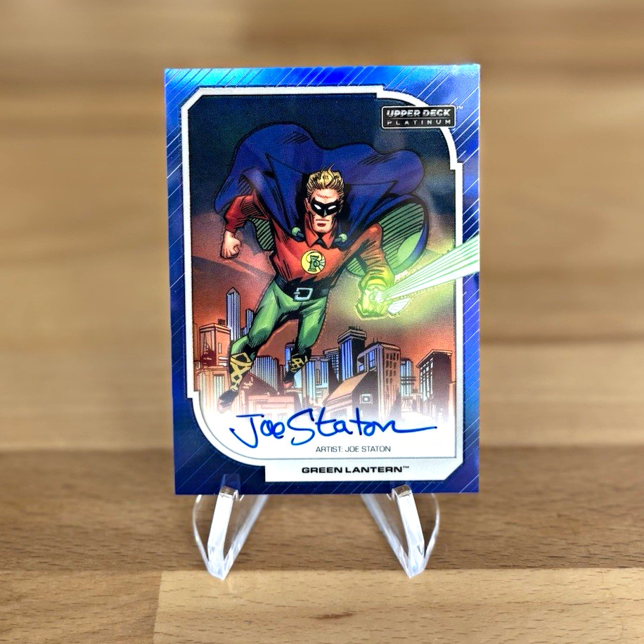 2023 Upper Deck Platinum DC Alan Scott Blue Rainbow Artist Auto /25 #10