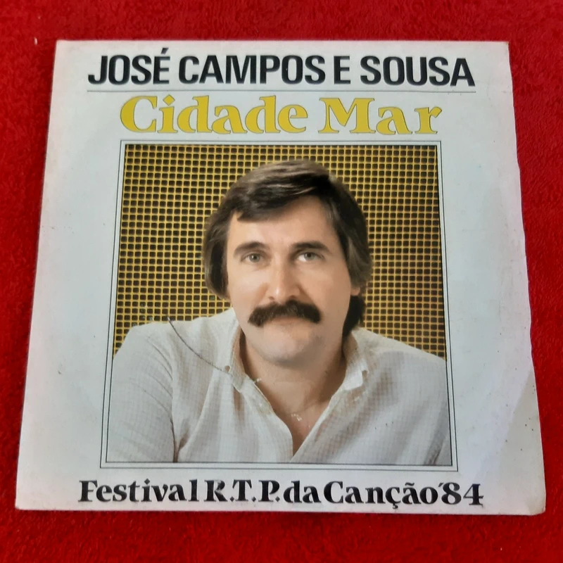 Disco Vinil Single José Campos e Sousa - Cidade Mar / Aguarela