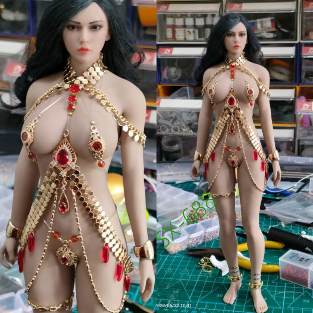 Uniforme soldato femminile medievale 1/6 personalizzata per action figure 12'' TBL PH