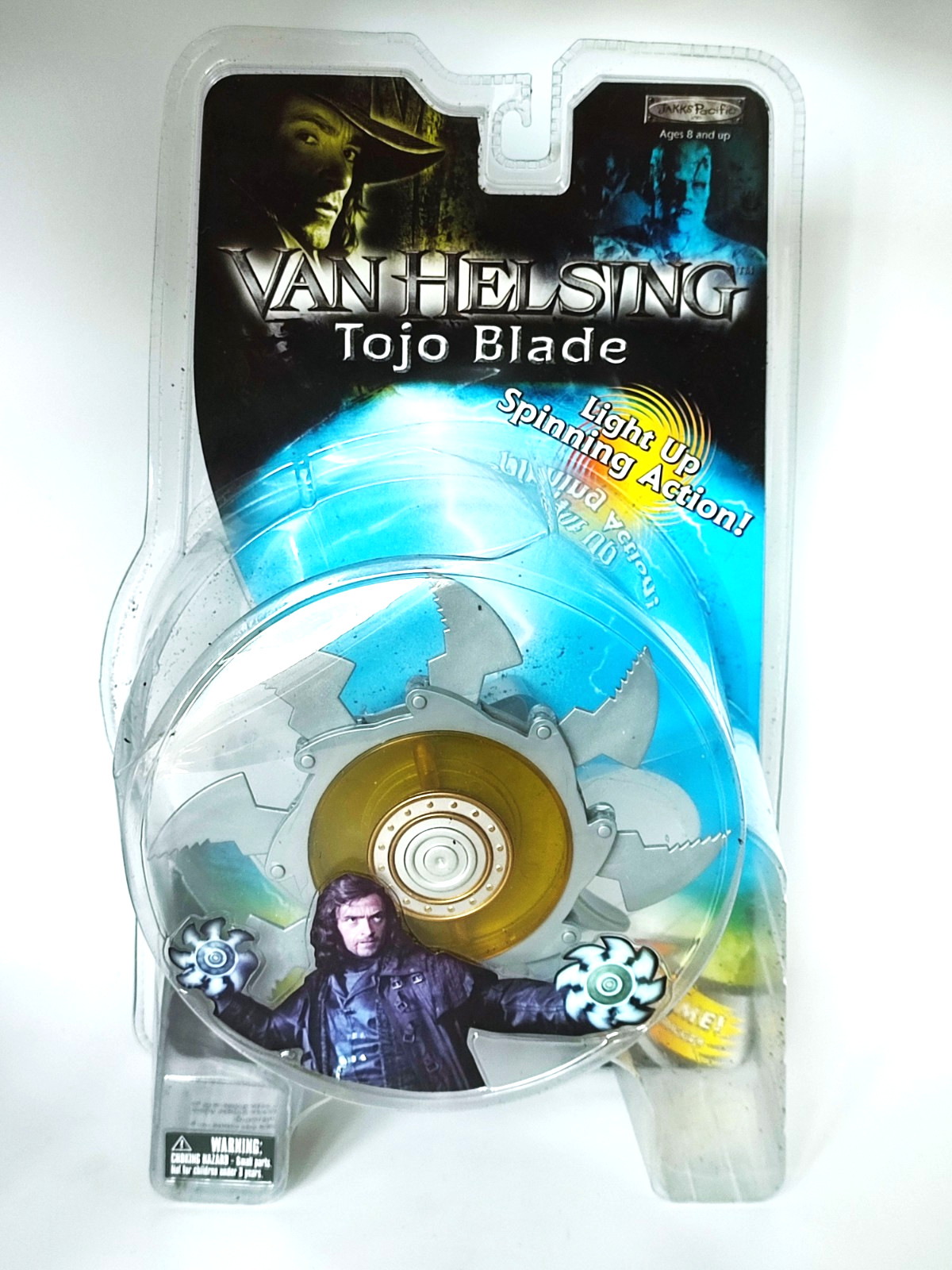 2004 JAKKS PACIFIC VAN HELSING LIGHT UP SPINNING TOJO BLADE - SIGILLATO IN FABBRICA