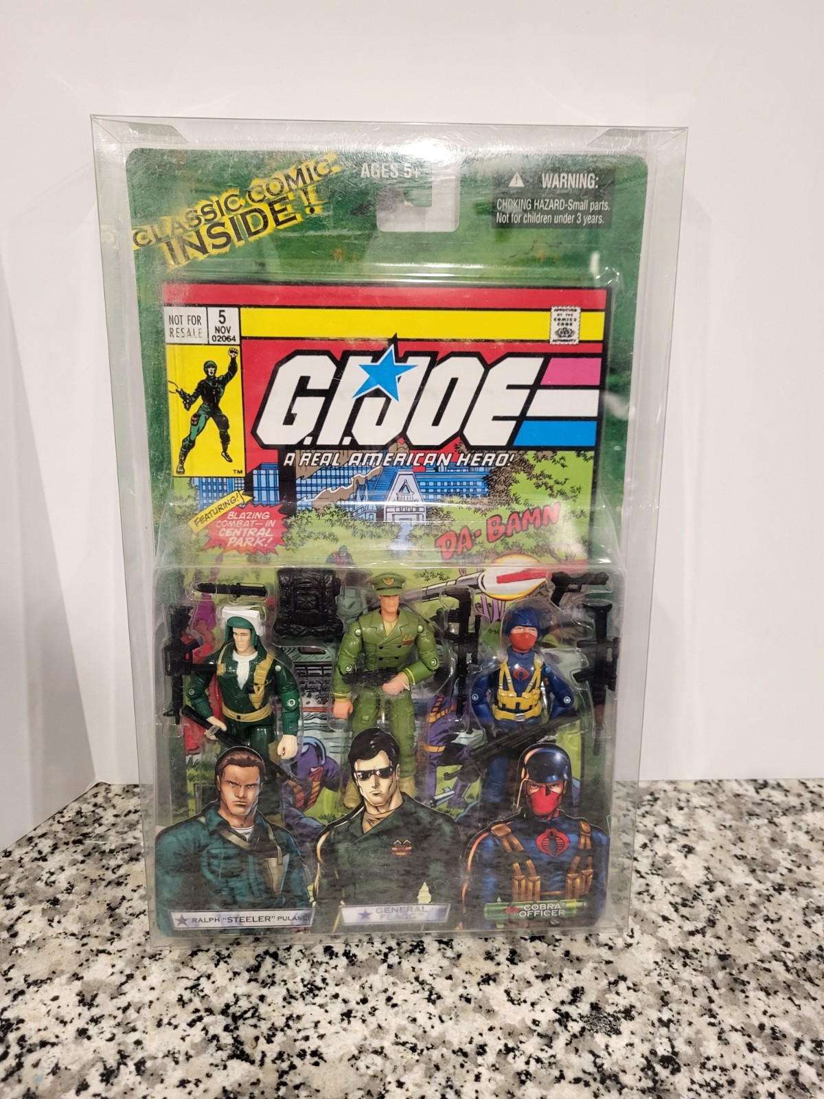 General Flagg Steeler Officer Comic Pack 2004 G.I. JOE COBRA 25° NUOVO MOC #2