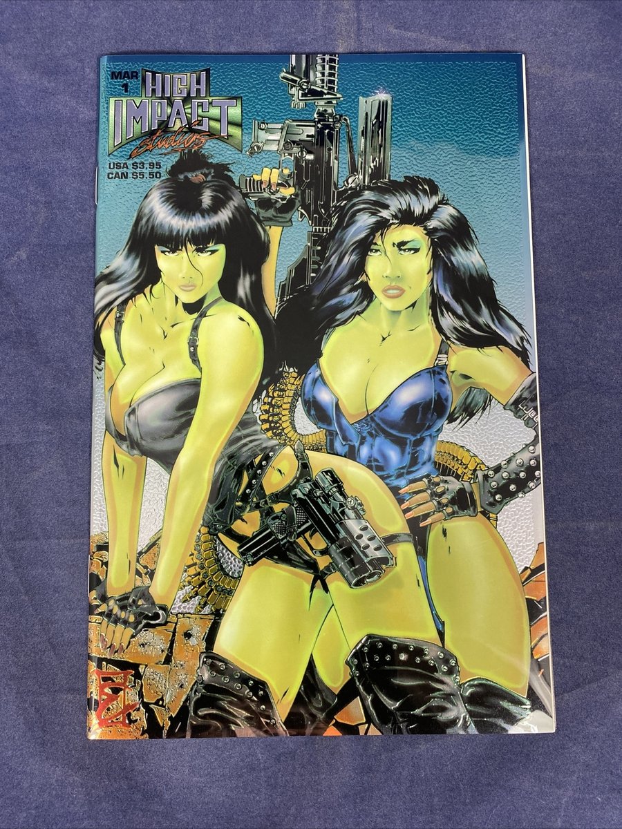 High Impact Studios Anniversary Special #1 Cover in lamina di cromo