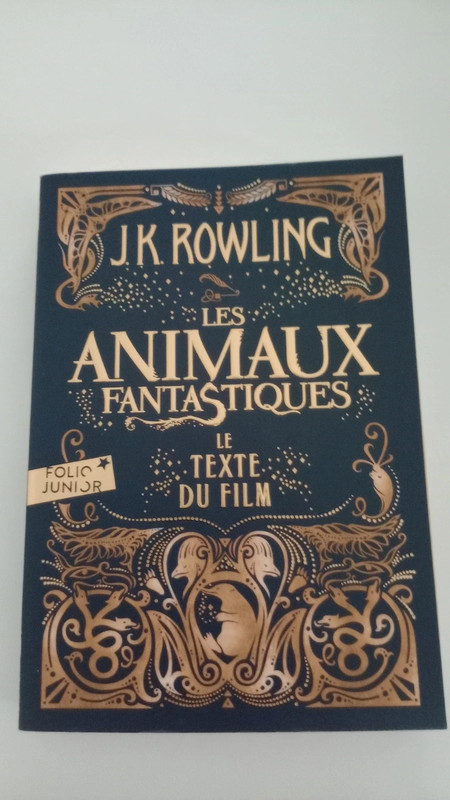 Livre les animaux fantastiques ; le texte du film de J.K Rowling