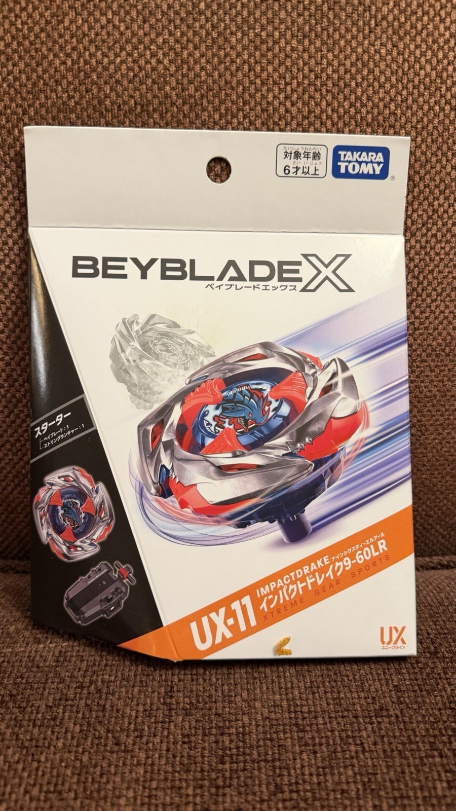 UK Seller Takara Tomy Beyblade X UX-11 Starter Impact Drake 9-60LR Japan