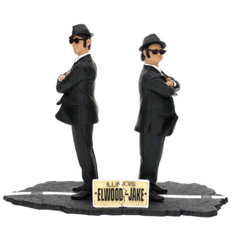 Blues Brothers Jake and Elwood Figure Set Highly Detailed Ages 12 Years and Up