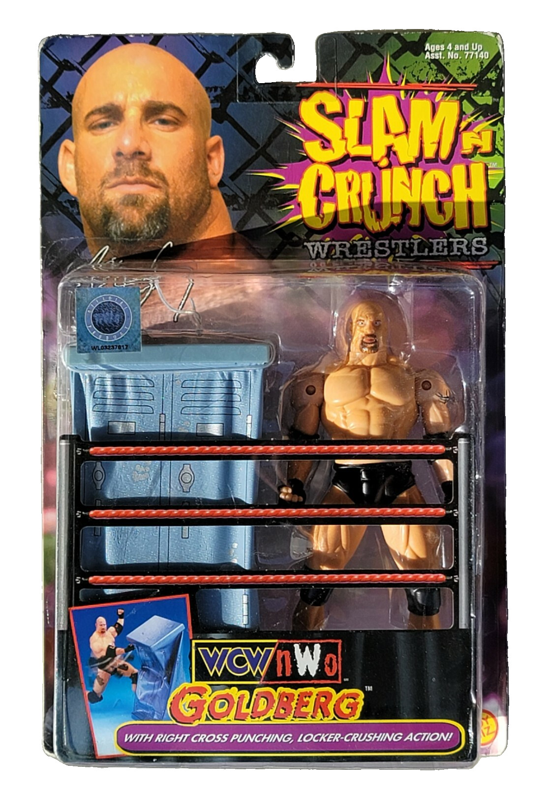 wcw wwf ljn wrestling superstars slam n crunch bill goldberg wrestling figure