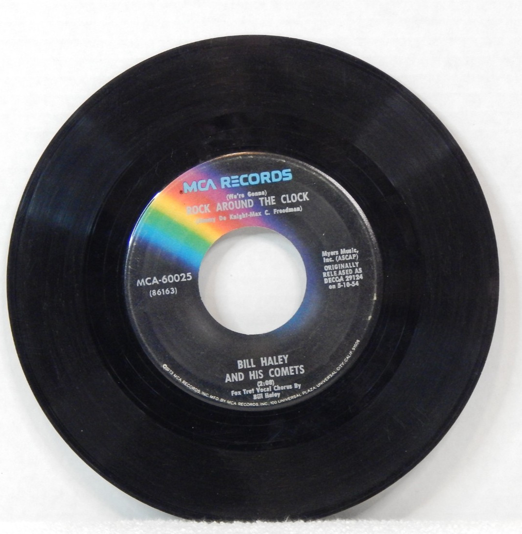 Bill Haley & His Comets–Rock Around The Clock  MCA Records Rock & Roll 7" 45