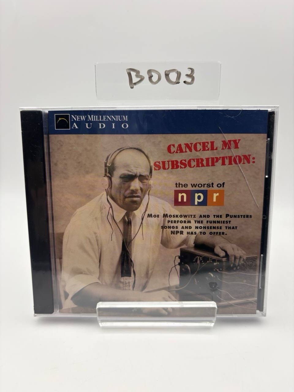 Cancel My Subscription The Worst of NPR Moe Moskowitz Punsters CD 2001 RARE