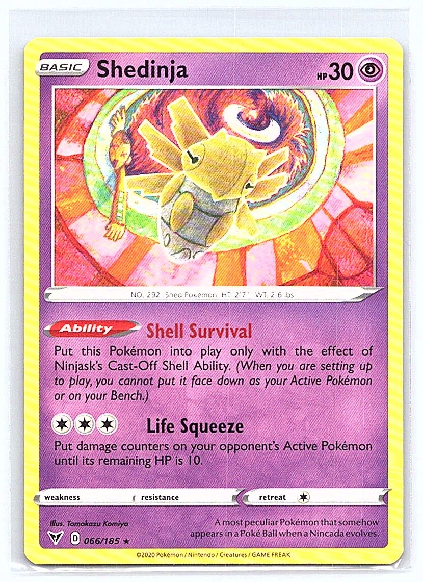 SHEDINJA 066/185 CARTA POKEMON TCG TENSIONE VIVIDA
