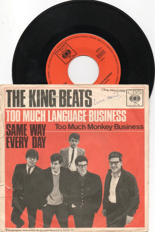 The King Beats - 45 T SP Too Much Language Business (1965)