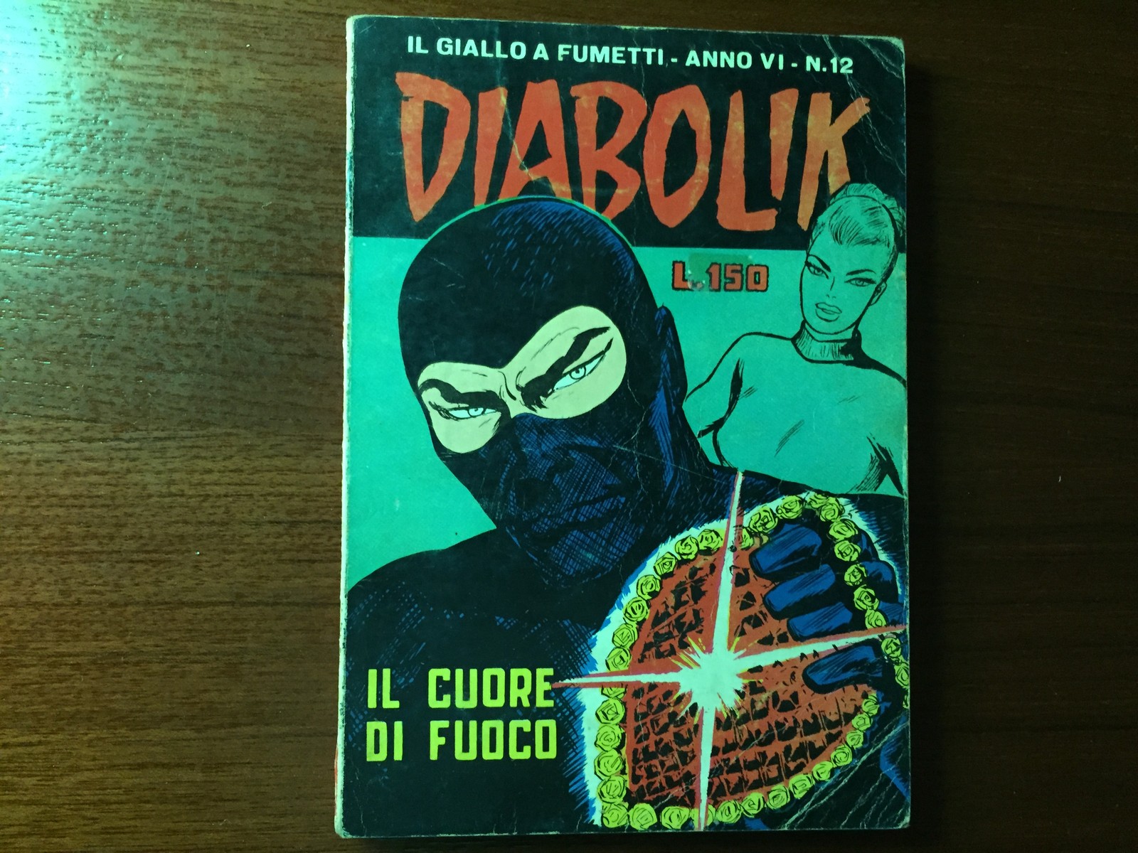 DIABOLIK ANNO VI N° 12 PRIMA EDIZIONE 1967 - IL CUORE DI FUOCO. BUONO/OTTIMO!