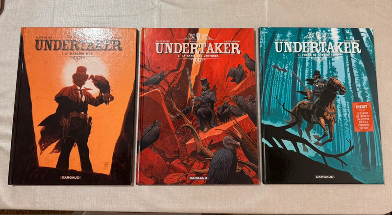 Lot BD Undertaker (Tomes 1 à 3), Éditions Originales (T3 avec Carnet)