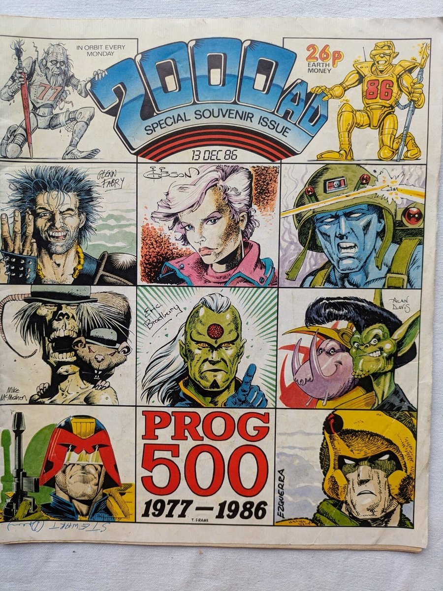 2000AD Comic  #500 December 1986 Souvenir Issue, (102)