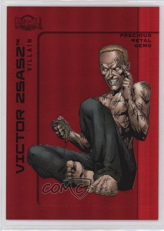 2025 Skybox Metal Universe Batman High Series PMG Rosso /100 Victor Zsasz #103 6o2