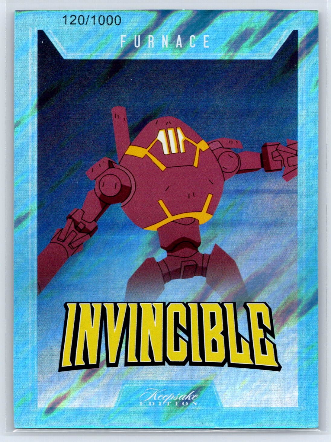 2025 Keepsake Invincible Stagione 1 Forno Blu Holo Parallelo #/1000 #127