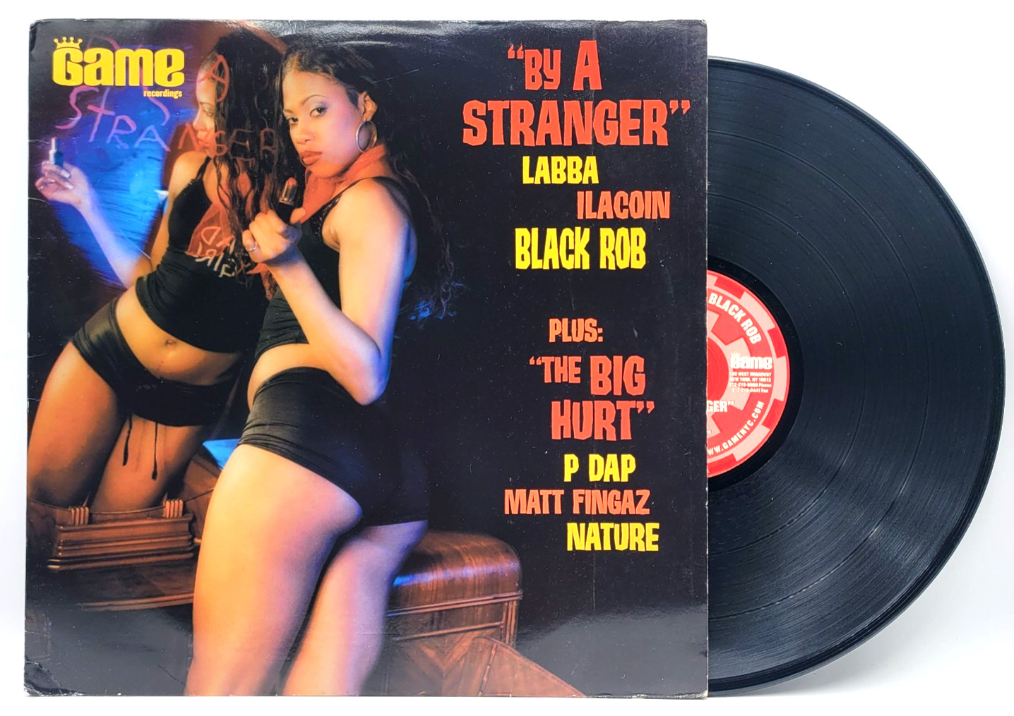 LABBA, ILACOIN & BLACK ROB - BY A STRANGER - HIP HOP LP RECORD GAME RECORDS
