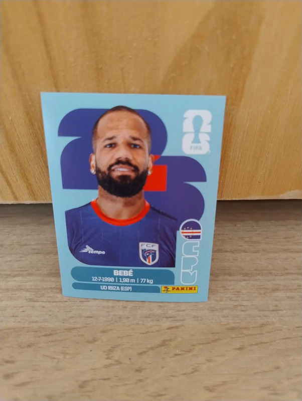 Carte Panini CPV 20 Fifa World Cup 2026. Coupe du monde Fifa 2026. Joueurs.