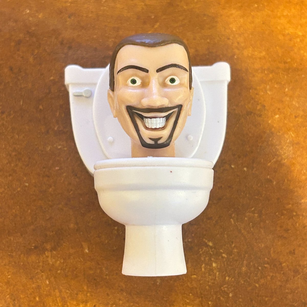 Skibidi Toilette Action Figure Giocattolo Meme Personaggio Bianco Plastica Cake Topper