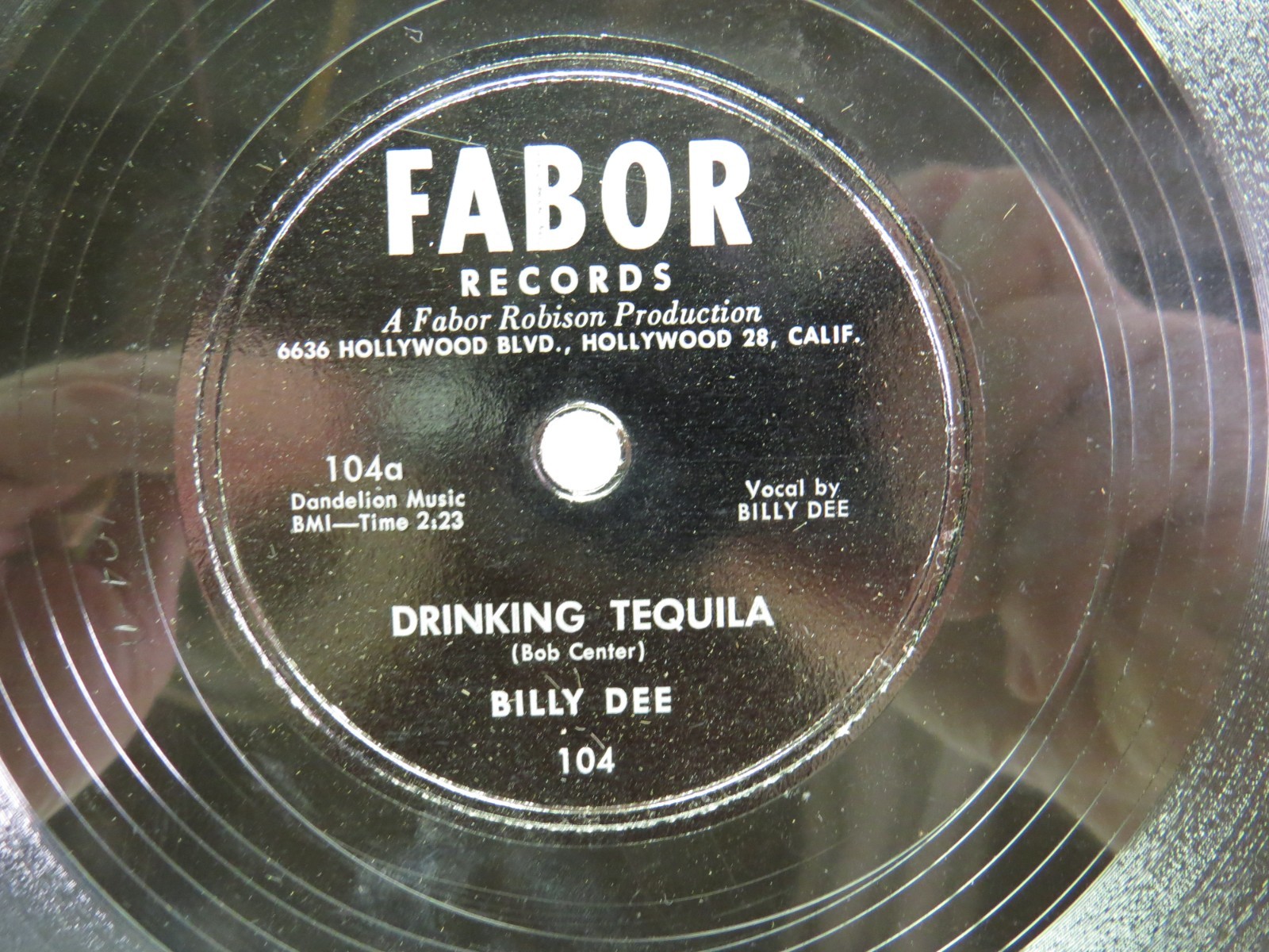 Billy Dee - FABOR 104 - Drinking Tequila & Falling Star Waltz - 78 RPM