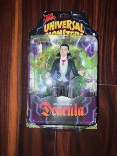 Modellino NECA 6" Toony Terrors Dracula Bela Lugosi mostri universali neri