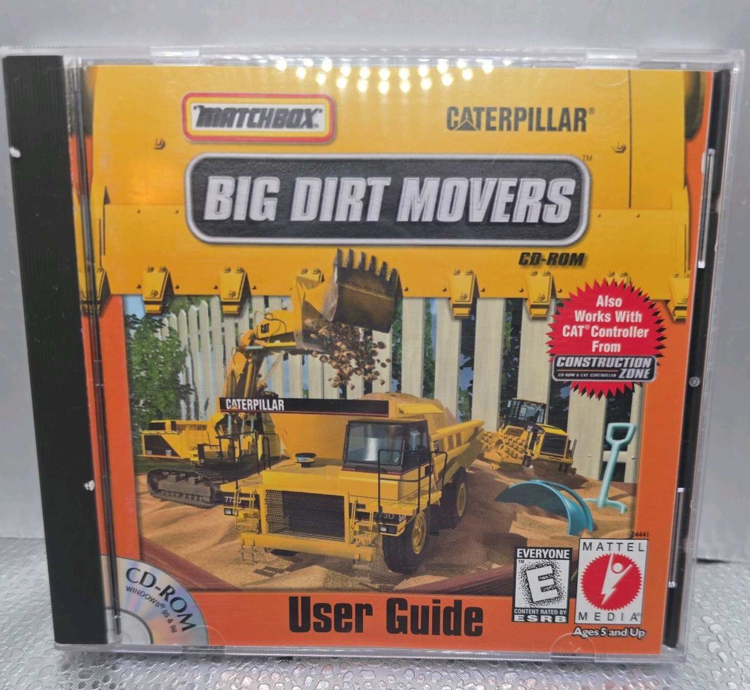 Matchbox Caterpillar Big Dirt Movers CD-ROM 1999 PC Game Mattel Media
