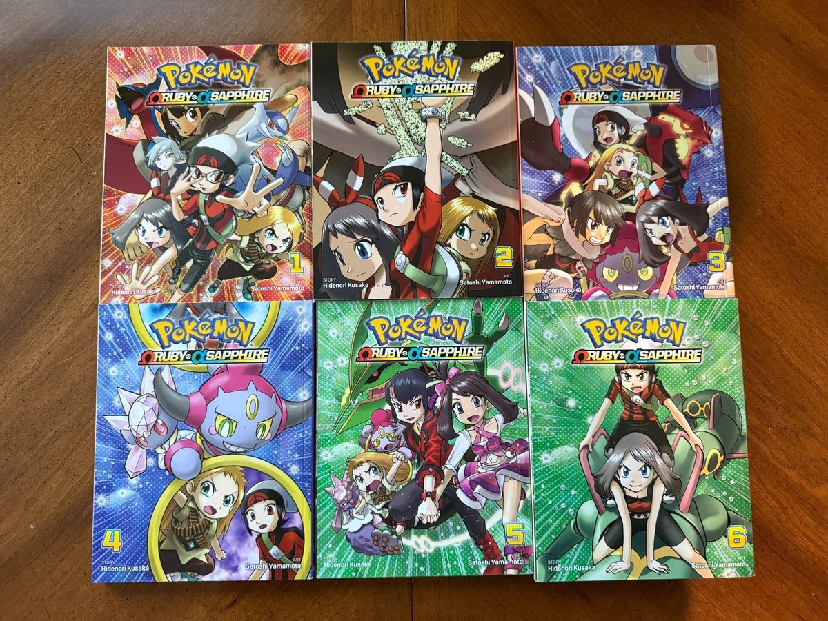Pokemon Avventure Manga Omega Rubino e Alpha Zaffiro Arco: Vol 1-6 Lotto Completo