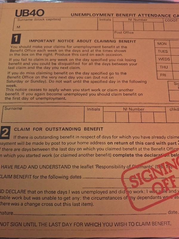 UB40 Signing Off, 2-LP, 1980